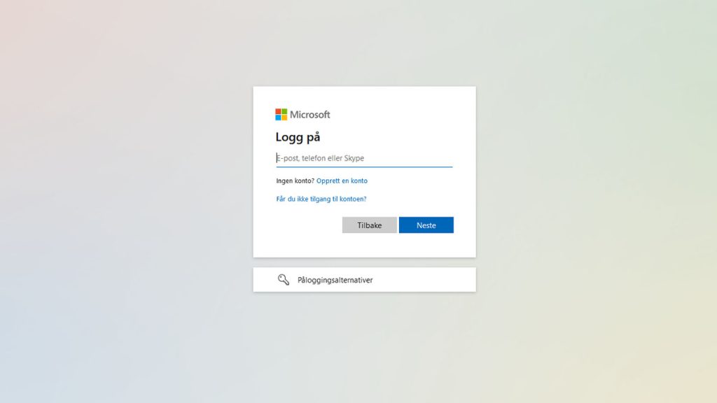 Microsoft Logg inn