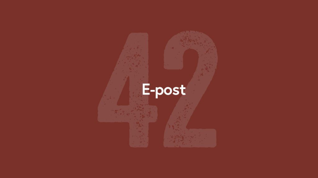 UKE 42 - Epost